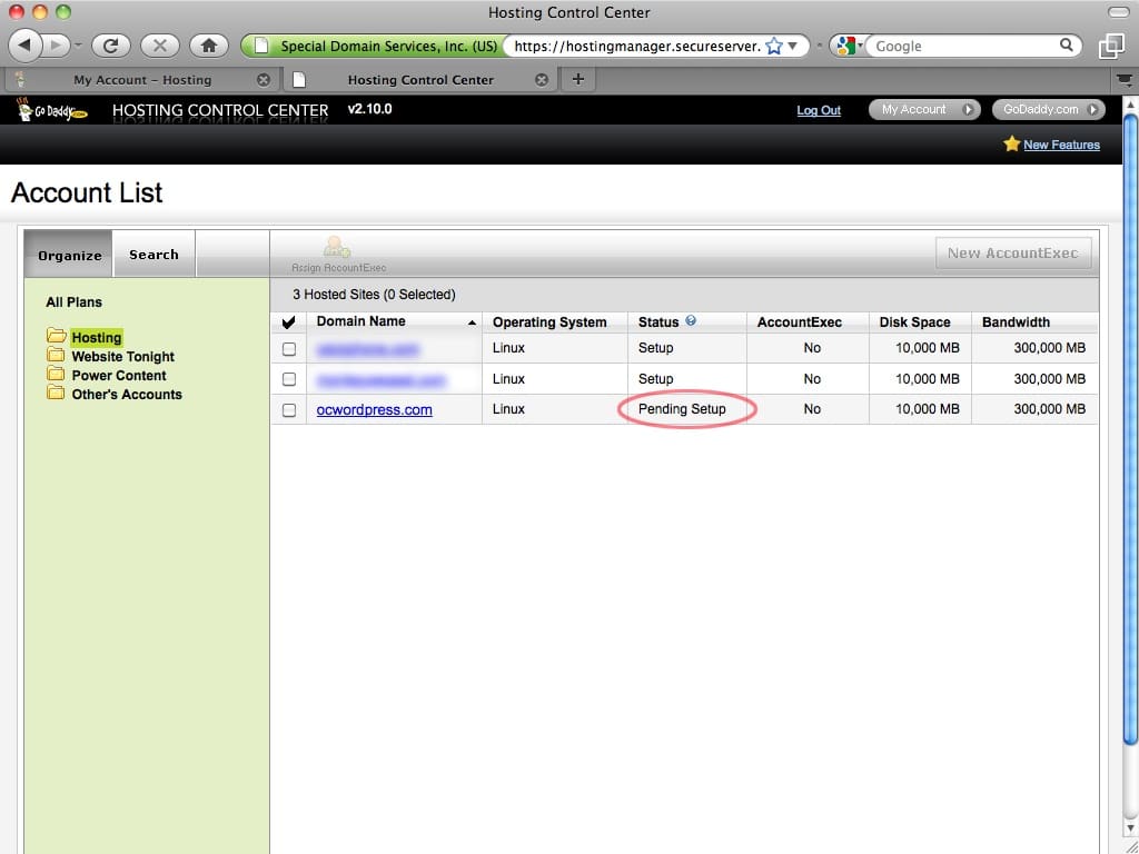 How Do You Setup Your Hosting Account On Godaddy